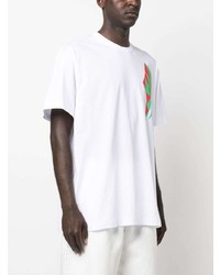 T-shirt à col rond imprimé blanc Comme Des Garcons Homme Plus