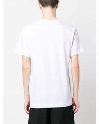 T-shirt à col rond imprimé blanc Comme Des Garcons Homme Plus