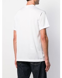 T-shirt à col rond imprimé blanc Comme Des Garcons Homme Plus