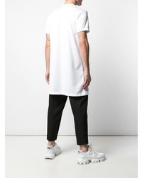 T-shirt à col rond imprimé blanc Comme Des Garcons Homme Plus