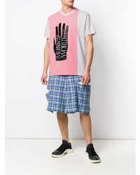 T-shirt à col rond imprimé blanc Comme Des Garcons Homme Plus