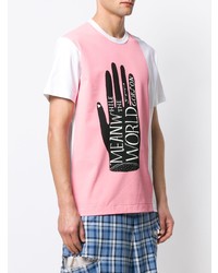 T-shirt à col rond imprimé blanc Comme Des Garcons Homme Plus