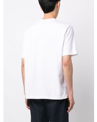 T-shirt à col rond imprimé blanc Comme des Garcons Homme