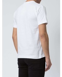 T-shirt à col rond imprimé blanc Comme Des Garcons Play