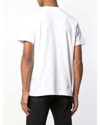 T-shirt à col rond imprimé blanc Comme Des Garcons Play