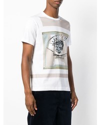 T-shirt à col rond imprimé blanc Comme Des Garcons SHIRT