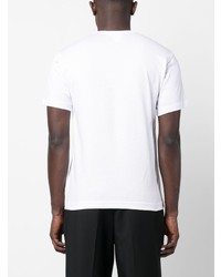 T-shirt à col rond imprimé blanc Comme Des Garcons SHIRT