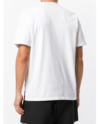 T-shirt à col rond imprimé blanc Marni