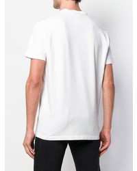 T-shirt à col rond imprimé blanc DSQUARED2