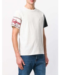 T-shirt à col rond imprimé blanc JW Anderson