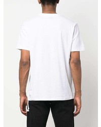 T-shirt à col rond imprimé blanc Ksubi