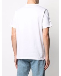 T-shirt à col rond imprimé blanc PS Paul Smith