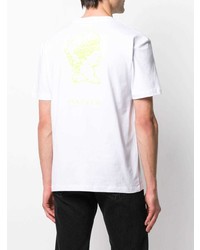 T-shirt à col rond imprimé blanc McQ Swallow