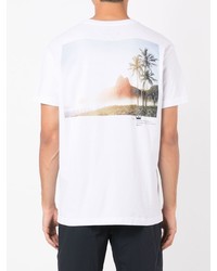 T-shirt à col rond imprimé blanc OSKLEN