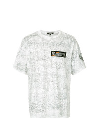 T-shirt à col rond imprimé blanc D.Tt.K