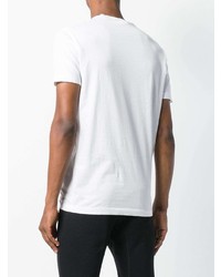 T-shirt à col rond imprimé blanc DSQUARED2