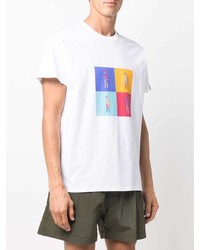 T-shirt à col rond imprimé blanc MACKINTOSH