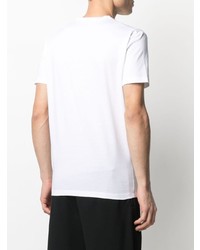 T-shirt à col rond imprimé blanc DSQUARED2