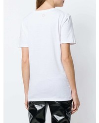 T-shirt à col rond imprimé blanc A.F.Vandevorst