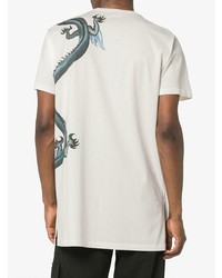 T-shirt à col rond imprimé blanc Givenchy