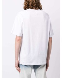 T-shirt à col rond imprimé blanc 3PARADIS