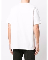 T-shirt à col rond imprimé blanc PS Paul Smith