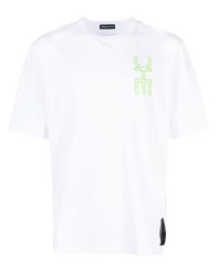 T-shirt à col rond imprimé blanc DRHOPE