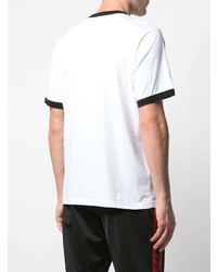 T-shirt à col rond imprimé blanc Supreme