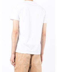 T-shirt à col rond imprimé blanc PS Paul Smith