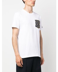 T-shirt à col rond imprimé blanc MC2 Saint Barth