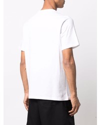 T-shirt à col rond imprimé blanc Puma