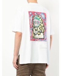 T-shirt à col rond imprimé blanc Charles Jeffrey Loverboy