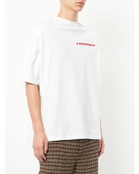 T-shirt à col rond imprimé blanc Charles Jeffrey Loverboy