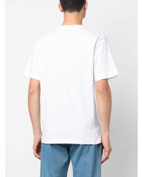 T-shirt à col rond imprimé blanc Études