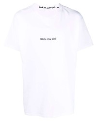 T-shirt à col rond imprimé blanc F.A.M.T.