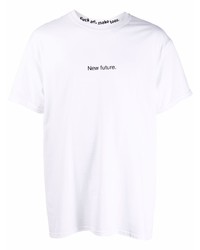 T-shirt à col rond imprimé blanc F.A.M.T.