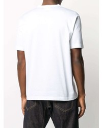 T-shirt à col rond imprimé blanc Junya Watanabe MAN