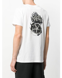 T-shirt à col rond imprimé blanc Philipp Plein