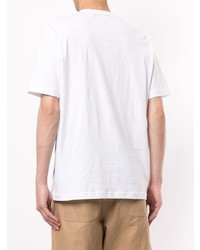 T-shirt à col rond imprimé blanc Junya Watanabe MAN