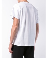 T-shirt à col rond imprimé blanc Gosha Rubchinskiy