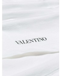 T-shirt à col rond imprimé blanc Valentino