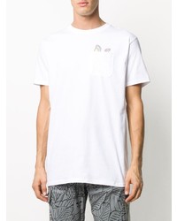 T-shirt à col rond imprimé blanc RIPNDIP