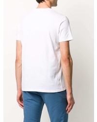 T-shirt à col rond imprimé blanc Etro