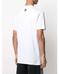 T-shirt à col rond imprimé blanc Philipp Plein