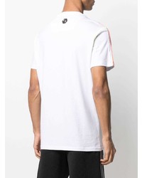 T-shirt à col rond imprimé blanc Philipp Plein