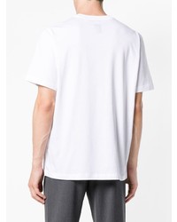 T-shirt à col rond imprimé blanc Oamc