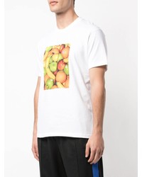 T-shirt à col rond imprimé blanc Supreme