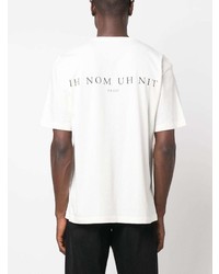 T-shirt à col rond imprimé blanc Ih Nom Uh Nit