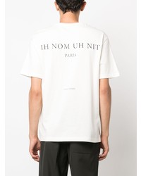 T-shirt à col rond imprimé blanc Ih Nom Uh Nit