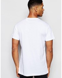 T-shirt à col rond imprimé blanc G Star